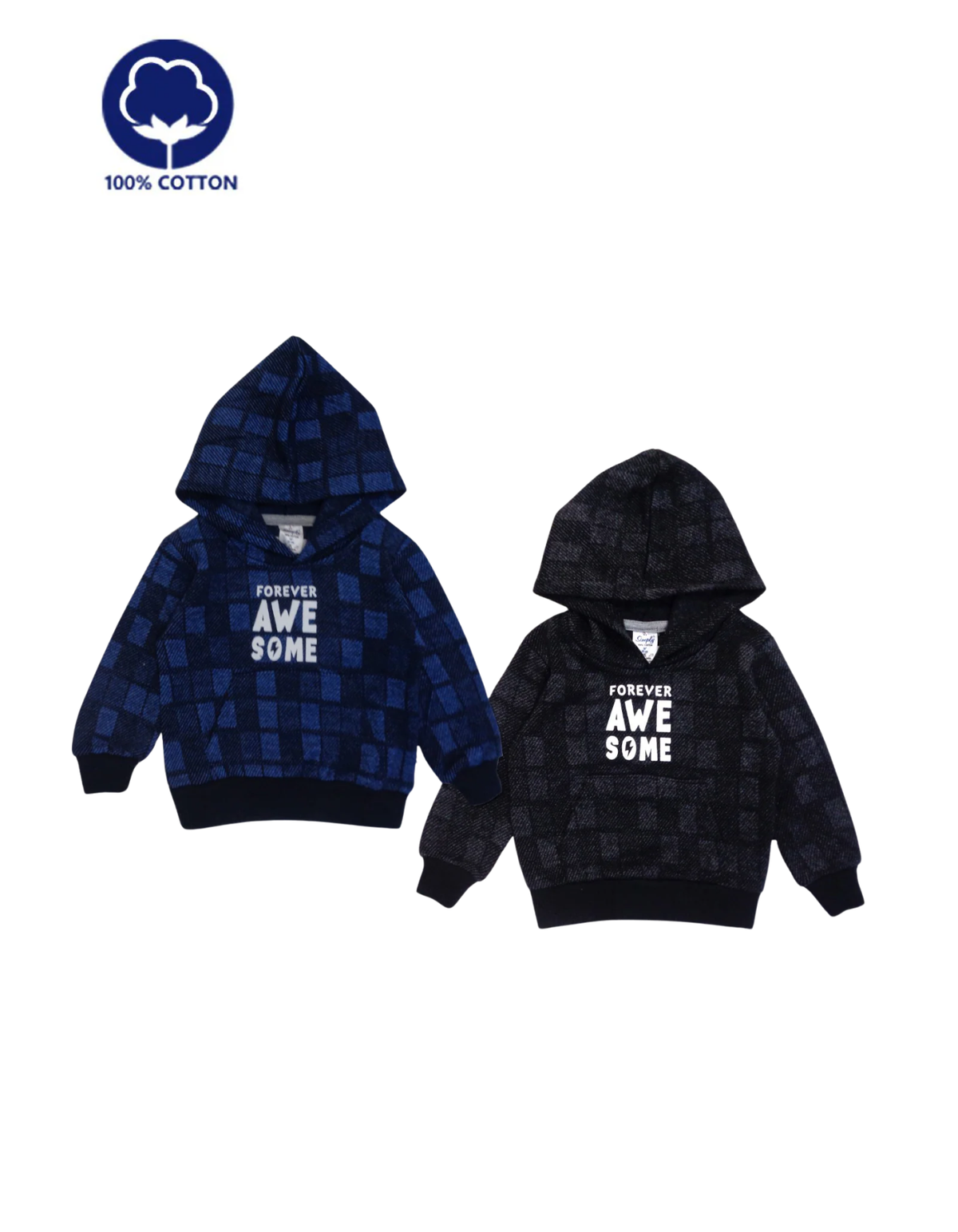 Forever Awesome Fleece Hooded T-Shirt – Single Piece
