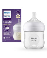 Avent Philips Natural Baby Feeding Bottle | Natural Response Technology Mimics Breastfeeding | Uniquely Designed Nipple releases milk only when baby drinks  - 125ml