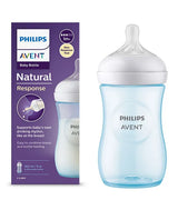Avent Philips Natural Baby Feeding Bottle | No.1 Brand Recommended by Moms Worldwide | Ideal for 1 months+| Natural Response Technology Mimics Breastfeeding | Uniquely Designed Nipple releases milk only when baby drinks | Pack of 1 - 260ml