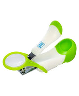Mee Mee Gentle Nail Clipper With Magnifier - White & Green