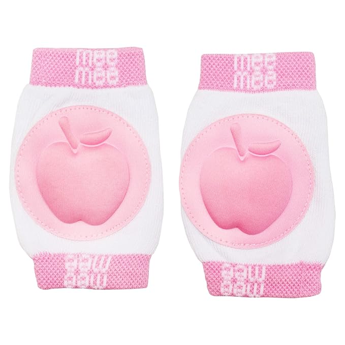 Mee Mee Soft Baby Knee/Elbow Pads for Crawling, Anti-Slip Padded Stretchable Elastic, Breathable Cotton Comfortable for Babies/Infants/Toddlers (Single Pack)