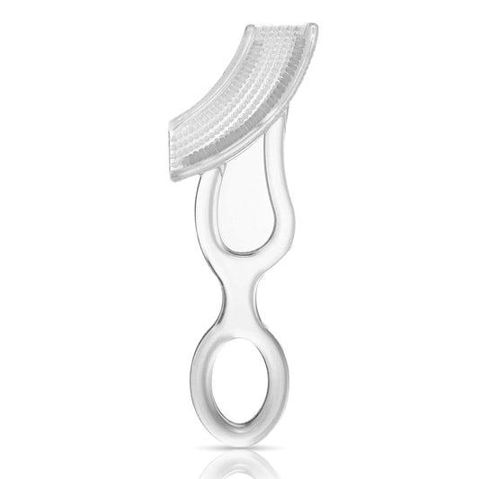Baby Silicone Gum Cleaner & Toothbrush, transparent