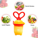 Mee Mee Advanced Fruit & Food Nutritional Feeder With Feed Pusher (Orange)