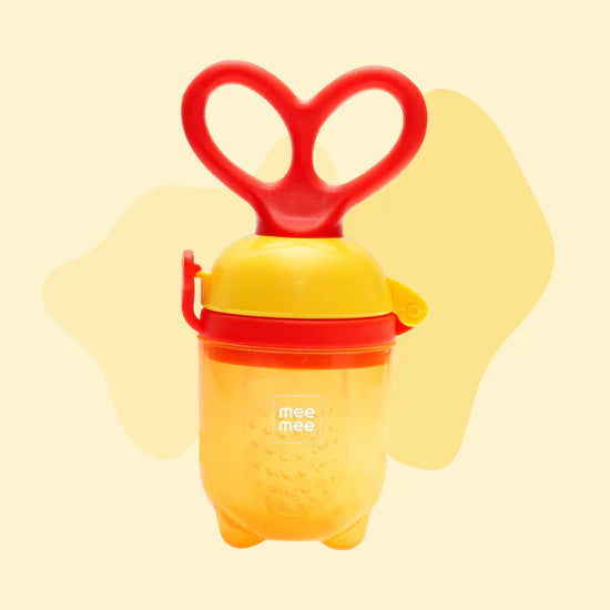 Mee Mee Advanced Fruit & Food Nutritional Feeder With Feed Pusher (Orange)