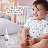 Mee Mee Milk-Safe™ Steel Feeding Bottle With Anti-Colic Teat | Baby Feeding Bottle With Eazy-Flo Nipple™ | 120ml