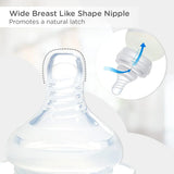 Mee Mee Milk-Safe™ Steel Feeding Bottle With Anti-Colic Teat | Baby Feeding Bottle With Eazy-Flo Nipple™ | 250ml