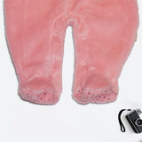 Cartoon Printed Sleepsuit - Pink and Purple