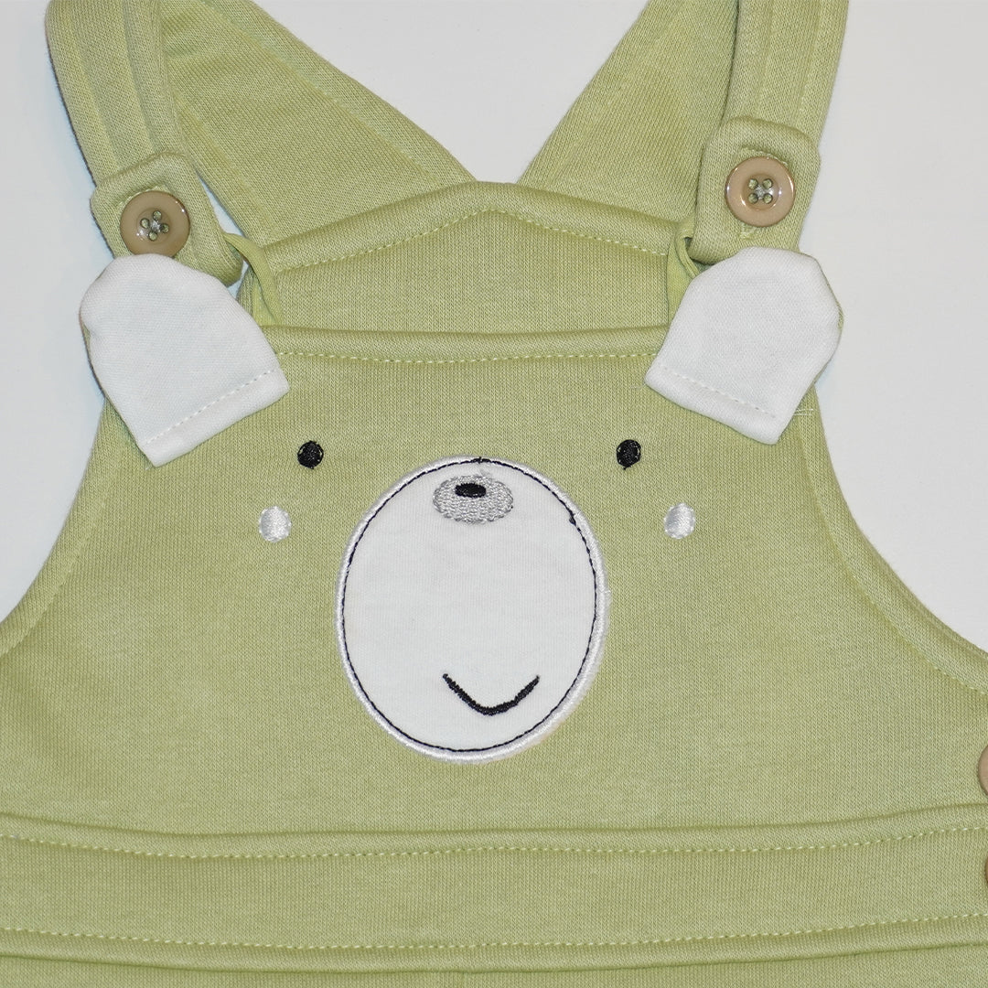 Dungaree Set for Kids - Yellow and Green