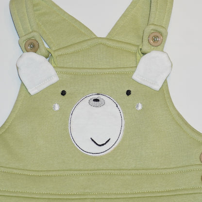Dungaree Set for Kids - Yellow and Green