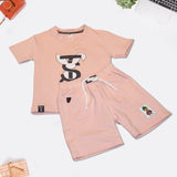 Pink Printed T-Shirt and Denim Set