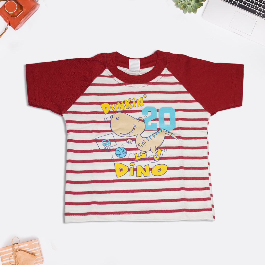 Red T-Shirt and Shorts Set for Kids