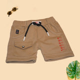 Kids Casual Red and White T-Shirt with Shorts
