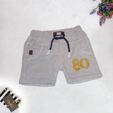 Kids Yellow T-Shirt with Grey Denim Shorts