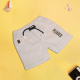 Kids Casual T-Shirt with Grey Denim Shorts
