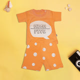Orange T-Shirt and Shorts Set
