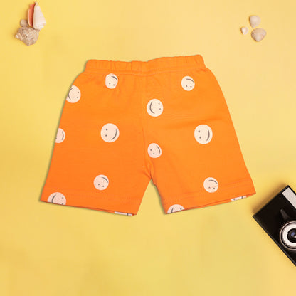 Orange T-Shirt and Shorts Set