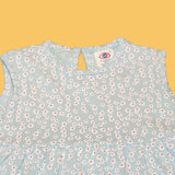Baby Girls’ Sleeveless Floral Frock – Soft Cotton